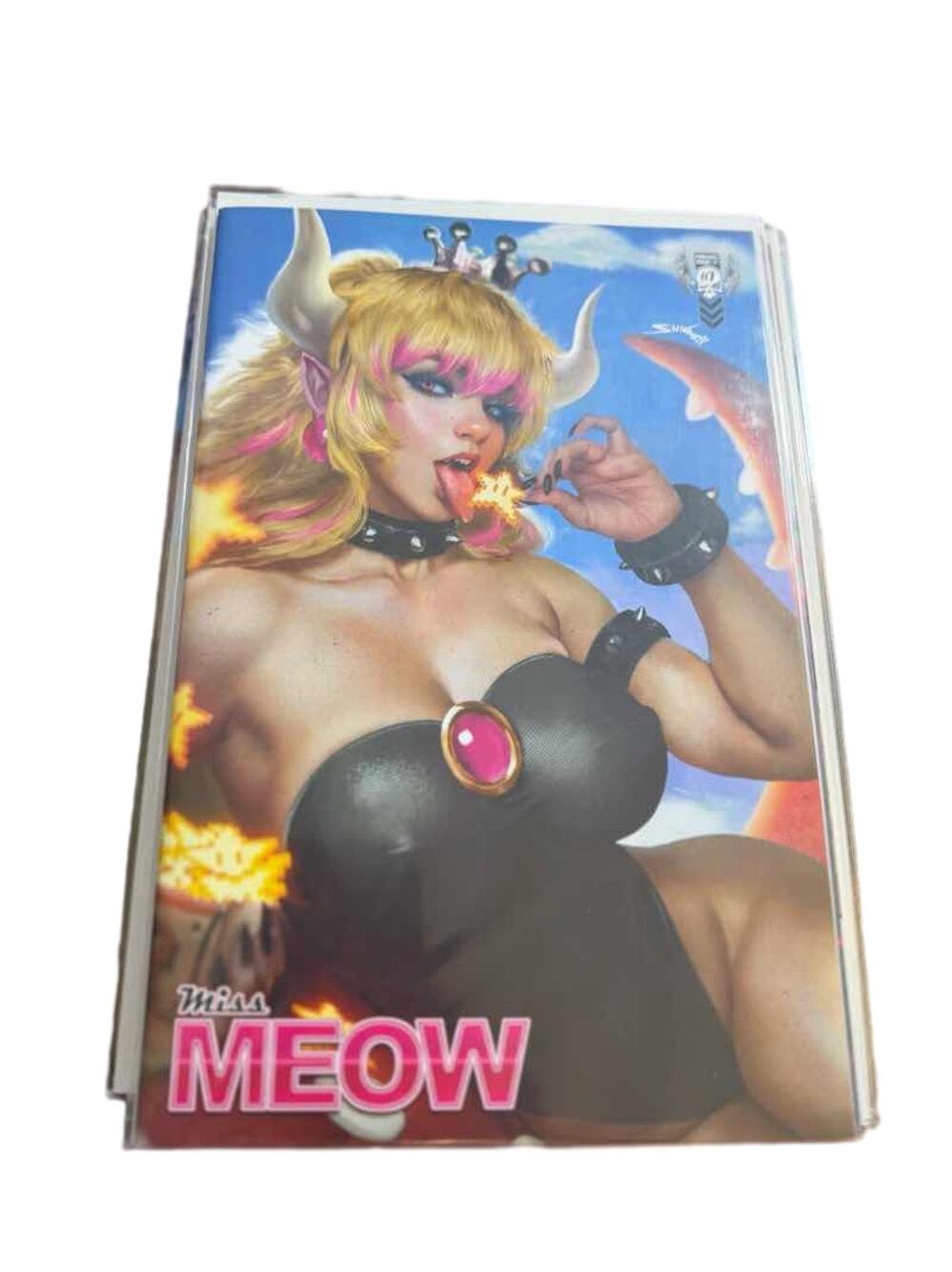 Miss Meow Comic Shikarii Bowsette Meowsette Naughty Virgin Variant